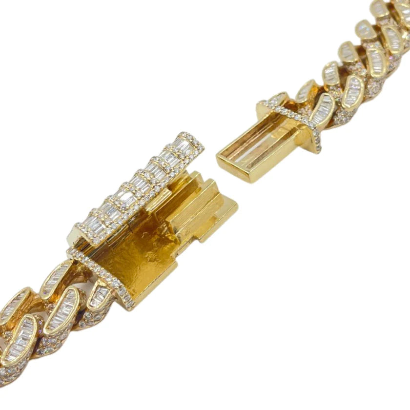 10K MIAMI CUBAN BAGUETTE DIAMOND CHAIN 50.80 CTTW 14.50MM